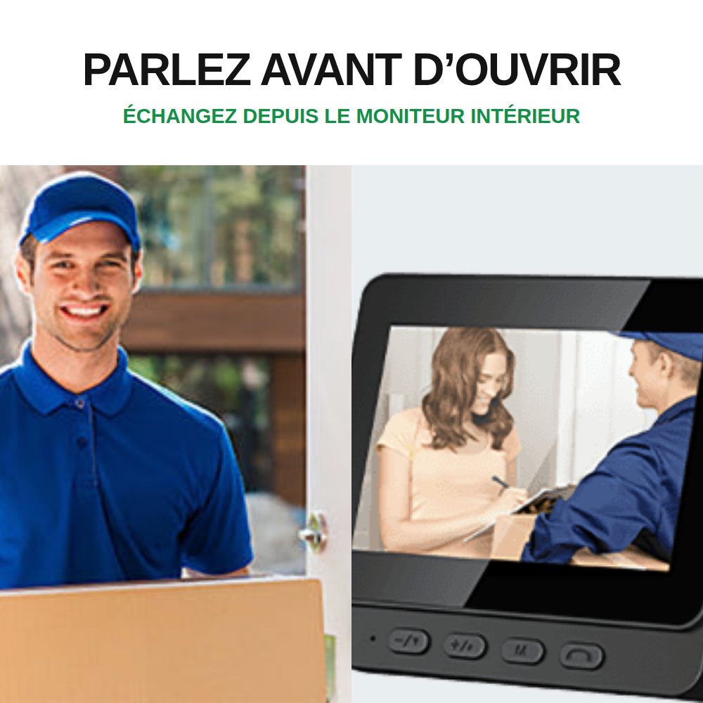 PorteVue — conversation depuis le moniteur
